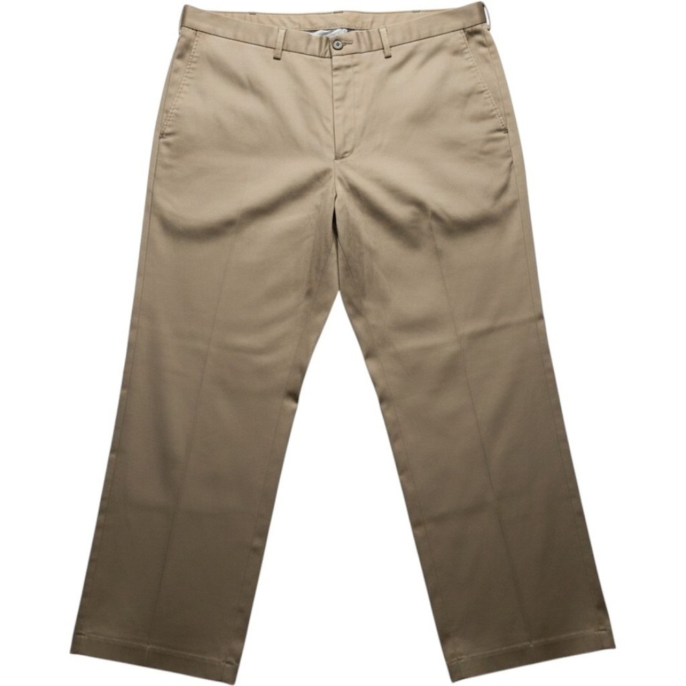 Haggar Pants Mens 40x29 Beige Premium No Iron Khaki Classic Fit Chino Stretch